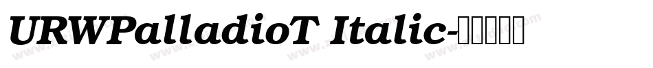 URWPalladioT Italic字体转换